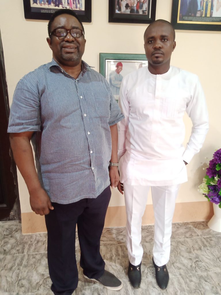 L-R Prof. Femi Olufunmilade and Olaniyi Odina